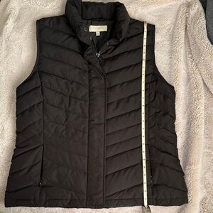 Talbots Dark Quilted Vest